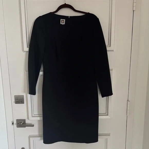 black anne klein dress Show Your Stripes Black Zebra Tie Back Midi Dress main image 1